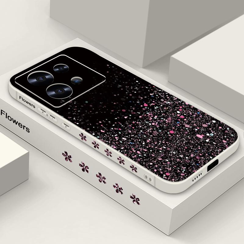 Чехол-ремешок с пайетками для Xiaomi Poco F6 X6 X5 13T Pro Redmi Note 13 14 4G 15 14 12 13 Pro Plus 5G, мягкая TPU крышка