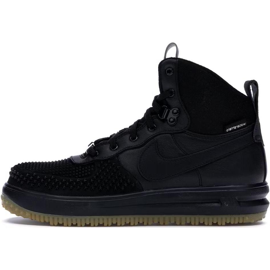 Nike Lunar Force 1 Удобная амортизация, Износостойкие Высокие Детские Скейтбордические Ботинки Черный Подростки 882842-001