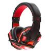 LED Light Soft Ear Muff Adjustable Over-ear PC Notebook Gaming Wired Headset