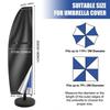 Patio Umbrella Parasol Cover Waterproof Outdoor Banana Straight Style Fits Cantilever Outdoor Patio Umbrella Cover with Zipper