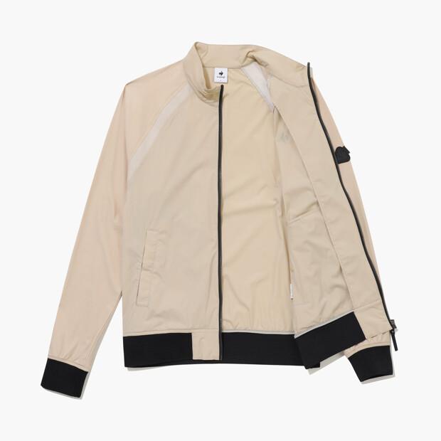 Lecoq Golf [Coq Atti Tab] Men'S Hybrid Single-Layer Windbreaker Beige Gr121Mbl22