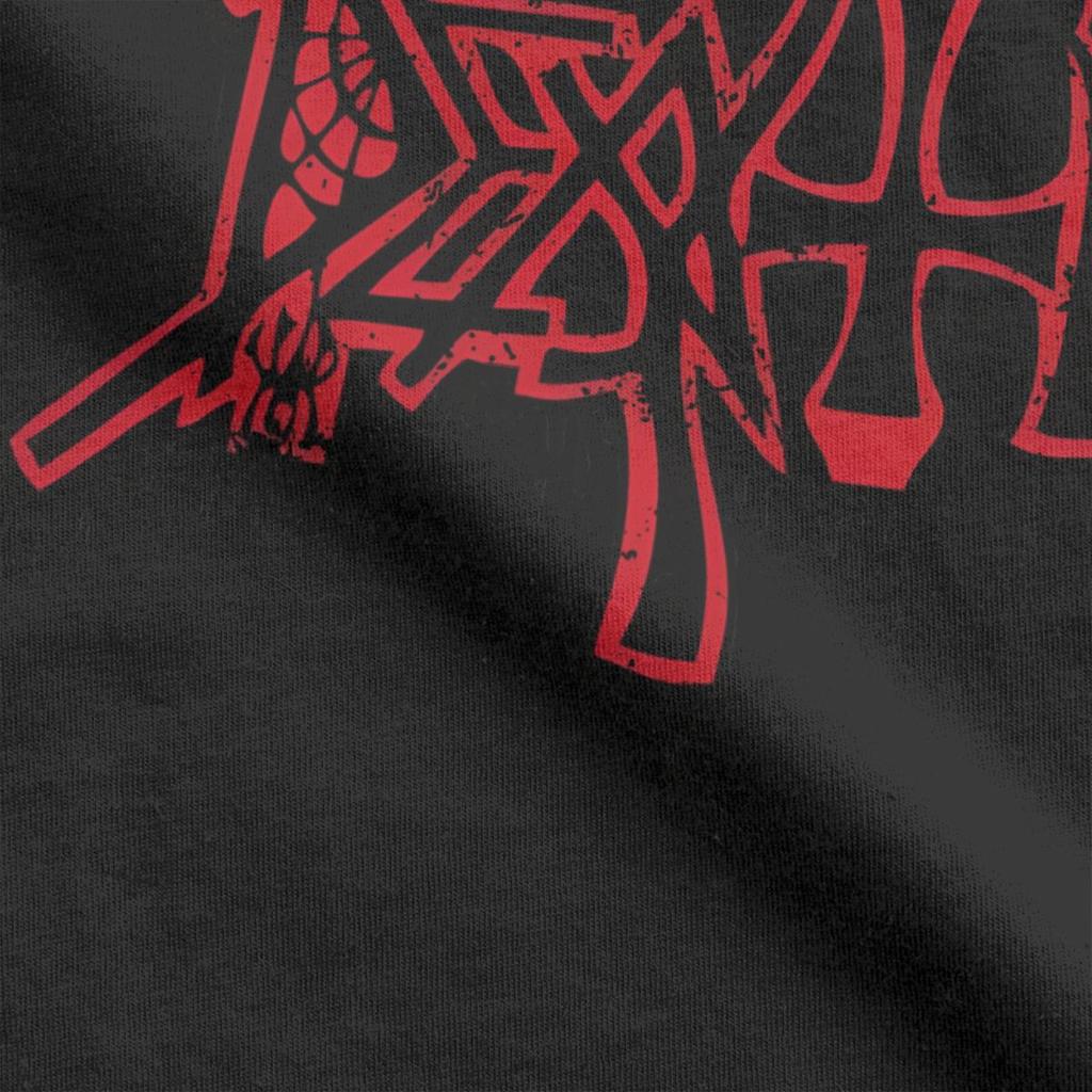 Мужская футболка Death Band Повседневная футболка из 100% хлопка с круглым вырезом и коротким рукавом, с принтом