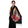 Yousheng Virgin Mary Shawl Scarf Soft Cashmere Warm Wrap Tassel Scarves Winter Lightweight Blanket Versatile Religious Accessory