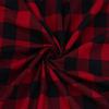Bigreams Unstitched Yarn-Dyed Cotton Tom-Tom Red Checkered Shirt Fabric Sold by Meter