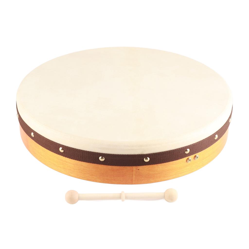 Hand Drum 18 Inch Super Sized Sturdy Durable Irish Sheepskin Beat Music Playing Instrument