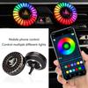 Car Air Vent Clip On Aromatherapy Diffuser with Colorful LED Light Vehicle Vent Mounted Fragrances for Relaxing Drive