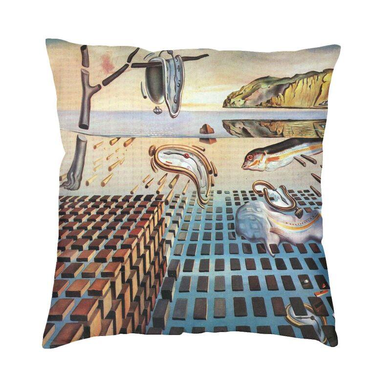The Persistence Of Memory Cushion Cover 45X45Cm Salvador Dali Painting Art Velvet Cute Pillow Cases For Sofa Home Decor