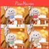 Cute Ears Long Dog Keychain Cartoon Plush Girls Kid Backpack Decoration Doll