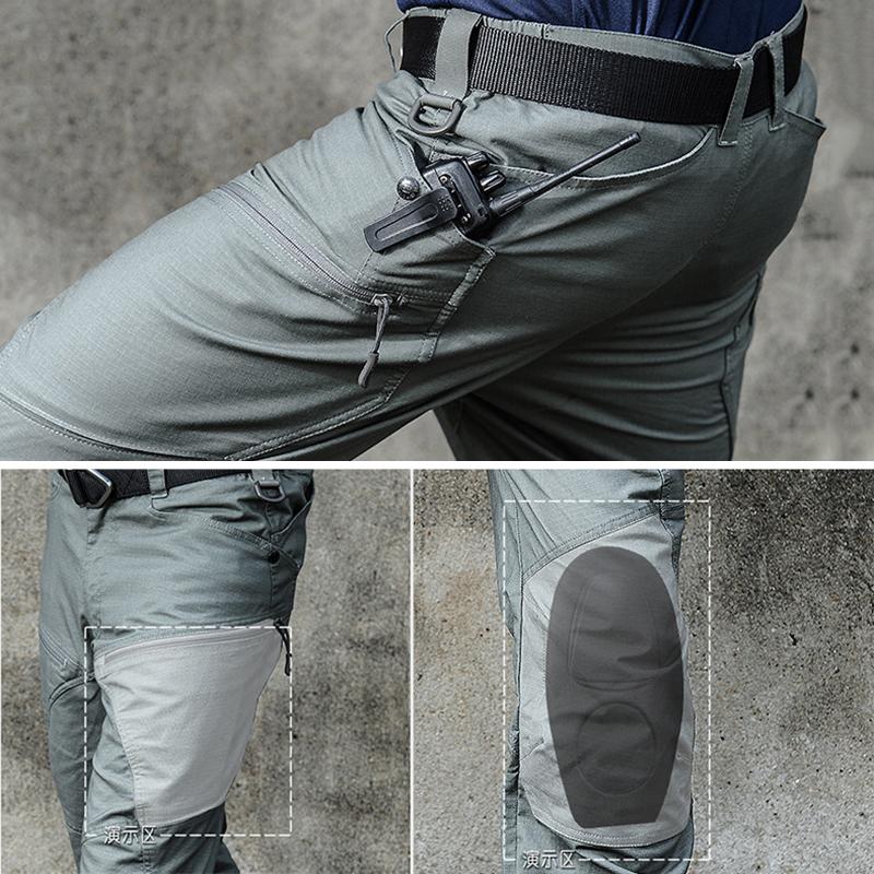 Men's Tactical Cargo Pants Men Waterproof Stretch Ripstop Army Combat Military Trousers Multi Pocket Lightweight Outdoor Hiking Pants