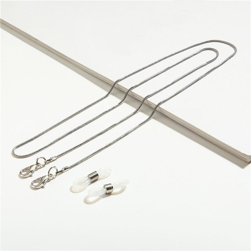 Цепочки для масок и солнцезащитных очков для женщин и мужчин, черного, золотого, серебристого цвета, из сплава с бусинами, противоскользящие цепочки, модные аксессуары для очков, оптом