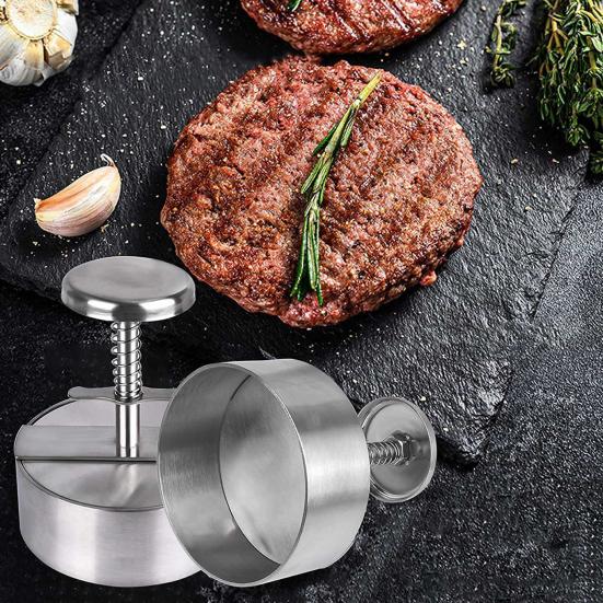 Пресс для бургеров из нержавеющей стали Пресс для гамбургеров с идеальными котлетами Простая в использовании машина для бургеров с котлетами для домашних бургеров