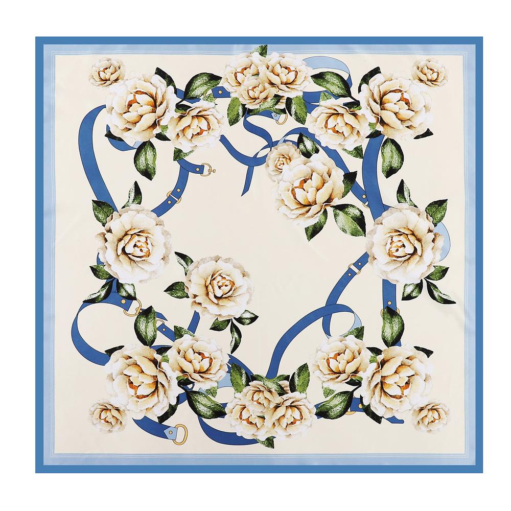 High-quality Luxurious Silk Scarves Headband Scarfs Neck Scarf For Women Chain Silk Scarf Women's Decorative Shawl