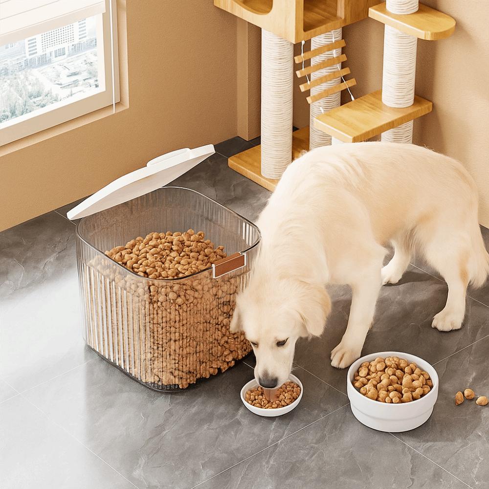 Герметичный контейнер для сухого корма кошек с откидной крышкой, бочка для хранения корма для домашних животных, контейнер для хранения корма для собак, хранение риса