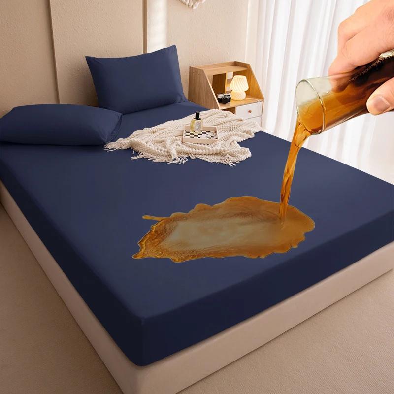Водонепроницаемая простыня, комплект постельного белья, наматрасник, водонепроницаемый защитный чехол для кровати, мягкая дышащая ткань, чехол для дивана (Нет наволочки)