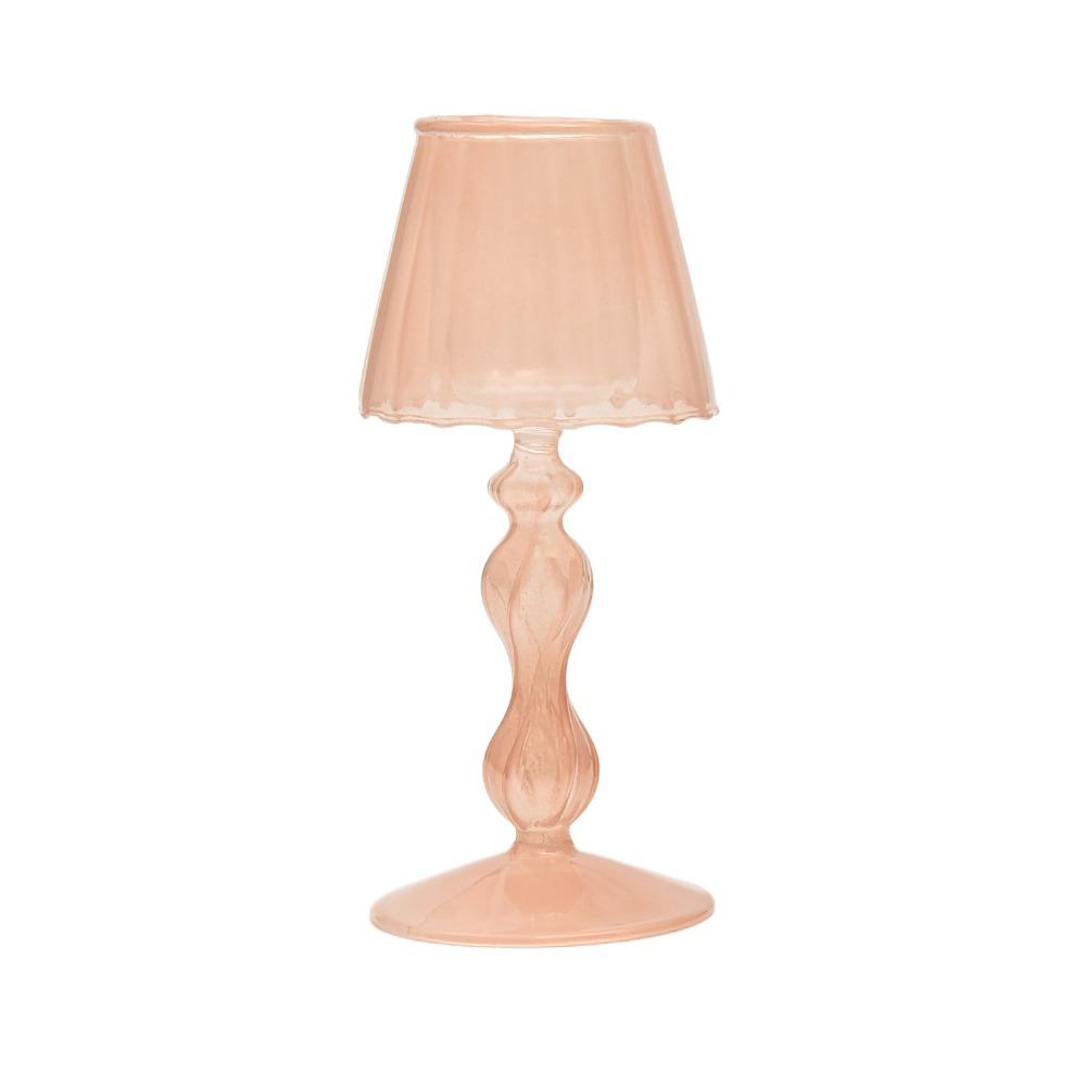 Стеклянный Высокий Полосатый Подсвечник Арт-Лампа Формы Держатель для Свечи Романтический Прозрачный Ремесленный Канделябр Подарок