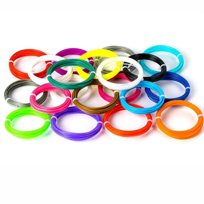 3 шт./компл. PLA-нить для 3D-печати для принтера, ручка для рисования, флуоресцентные цвета, низкая температура 10 м 1,75 мм