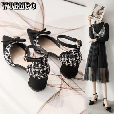 Весенне-летние сандалии на высоком каблуке с острым носком и пряжкой. Летние универсальные сандалии в нежном стиле.