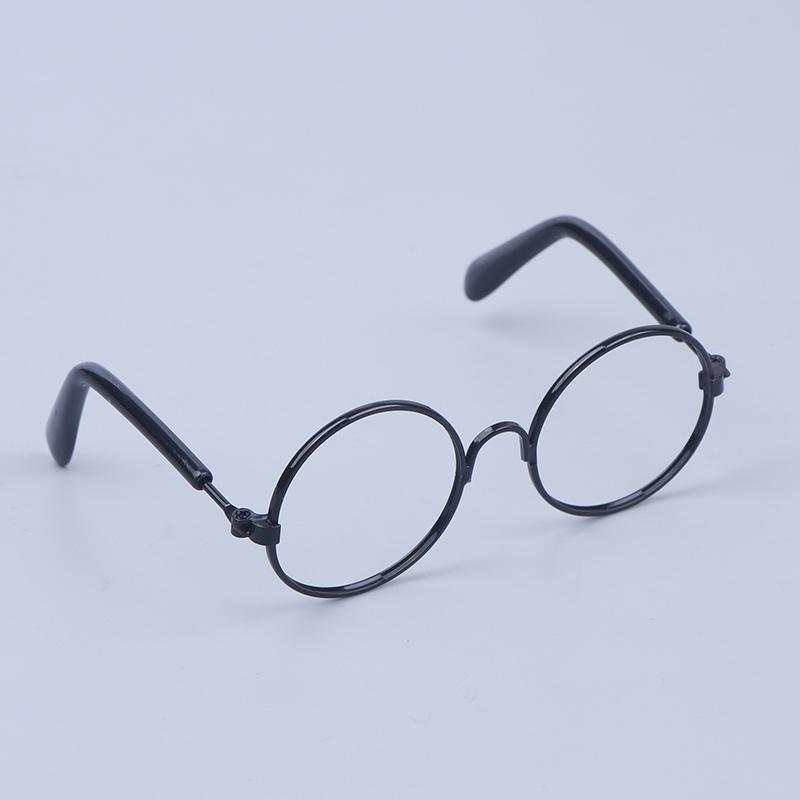 1Pcs Round Frame Lensless Eyewear 20cm Doll Glasses Miniature Eyeglasses Toy Doll Dressing Accessories