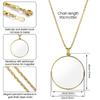 5x Necklace Magnifying Glass Gift Portable Monocle Sturdy Magnifier Pendant  Elderly