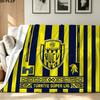 Ankara Logo Print Flannel Blanket High Quality Warm Comfortable Cover for All Seasons Perfect for Gifts Home Decor