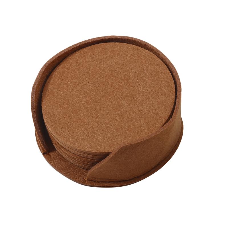 10 шт. Круглая фетровая подставка под стакан для обеденного стола, защитная подкладка, термостойкая подставка под чашку, подставка под кружку для кофе и чая