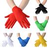 Stage Performance Gloves Short Protective Comfortable Women Solid Color Dance Gloves Costume Accessories