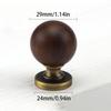 Walnut Brass Cabinet Handles Brass Wardrobe Door Handles Walnut Knobs  Cabinet Hardware