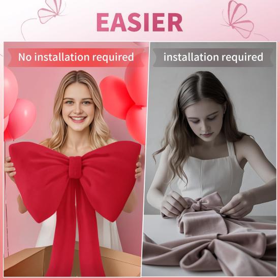 Yousheng 2 шт. Украшение в виде банта, фон для комнаты в тематике банта, декор для свадьбы, вечеринки по случаю дня рождения, помолвки, девичника, детского праздника, украшение для двери, стены