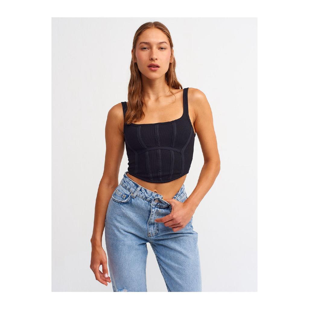 3793 Топ-корсет-черный