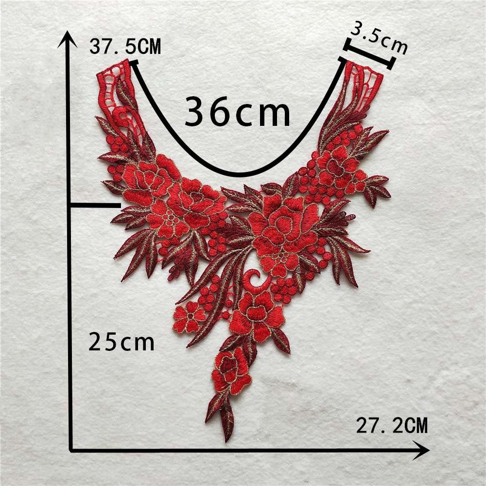 Fashion Exquisite Hollow Water-Soluble Embroidery Lace Collar Diy Decorative Dress Dress Neckline Accessories