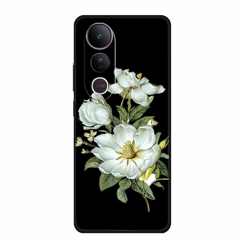 Чехол для телефона Vivo V50 Lite V 50 lite Чехол Милый Мультяшный Черный Силиконовый Мягкий Задний Чехол Для Vivo V50 Lite 5G 4G Чехол V50lite