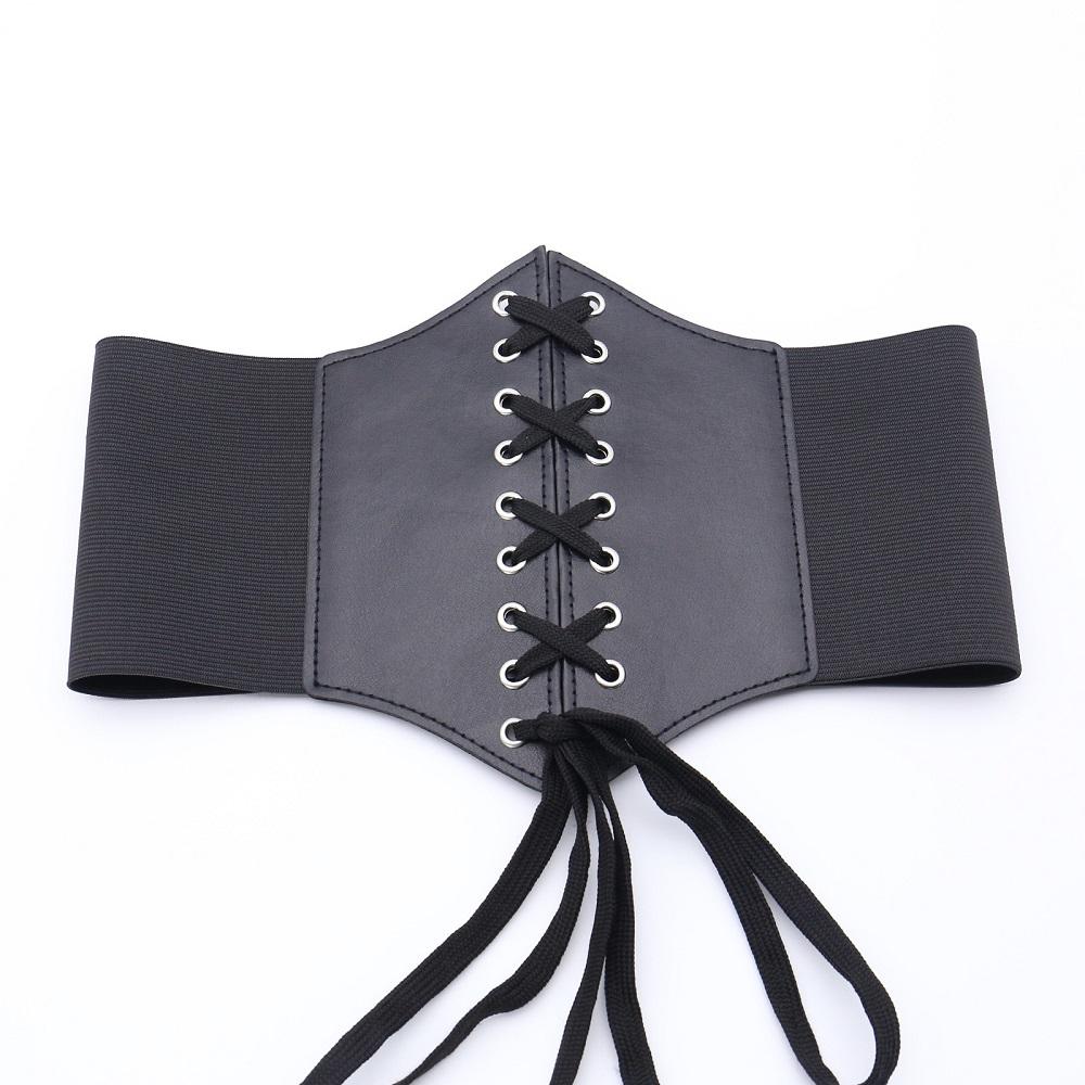 Women Ultra Super Wide Belt PU Elastic Corset Belt Fashion Wide Waist Belt Ladies Clothing Female