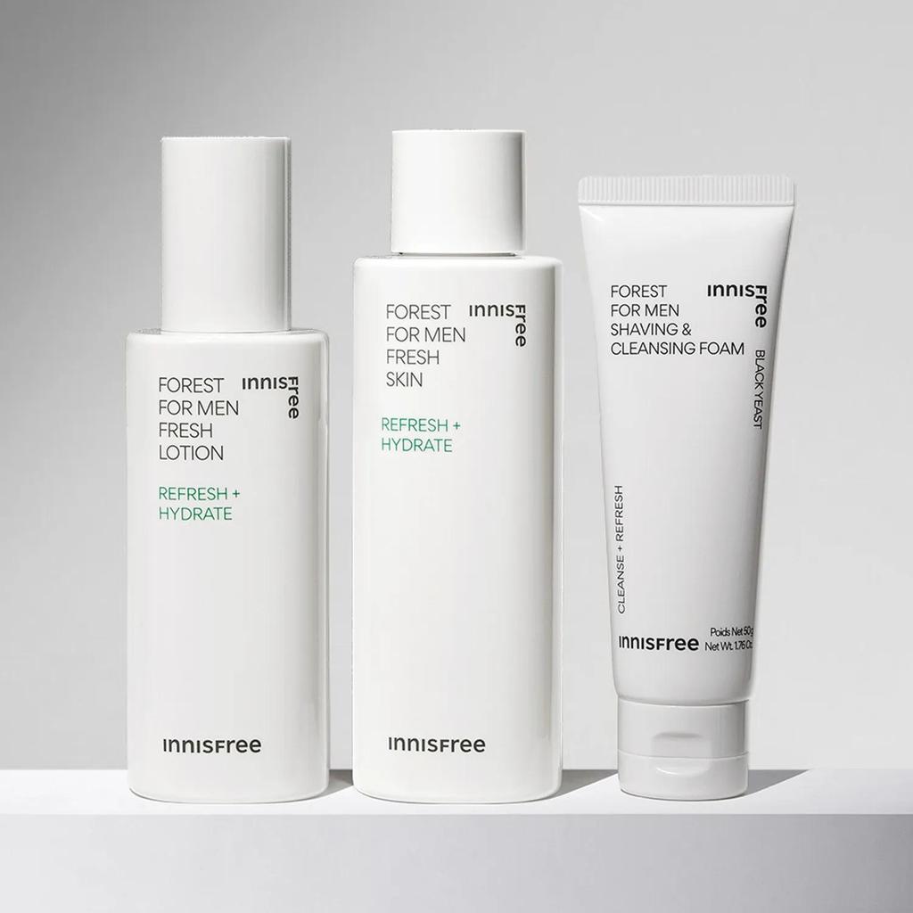 Innisfree Набор Forest For Men Fresh Skin+Lotion 2 шт. (Скин 180 мл + лосьон 140 мл)