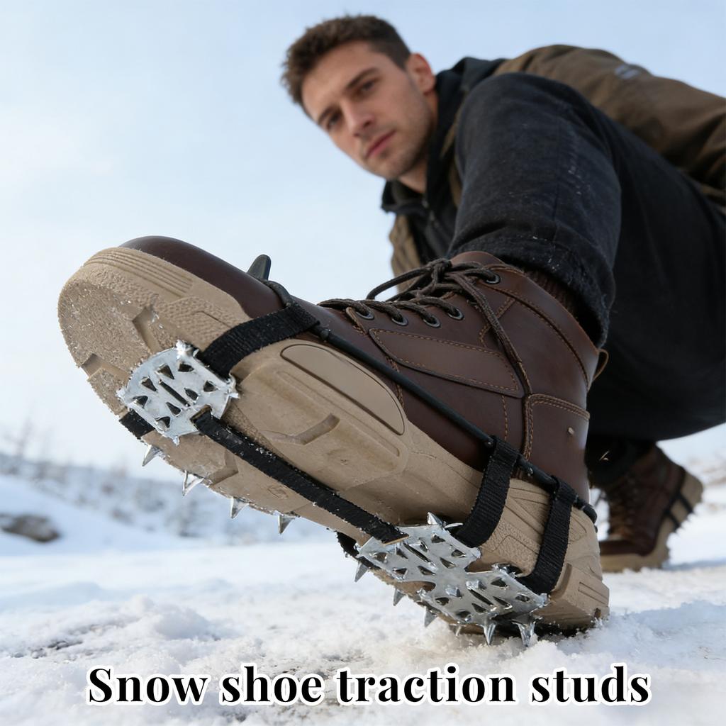 Альпинистские кошки для активного отдыха, 24-зубчатые чехлы для зимних ботинок из нержавеющей стали, шипы для альпинистских ботинок, модернизированные кошки.