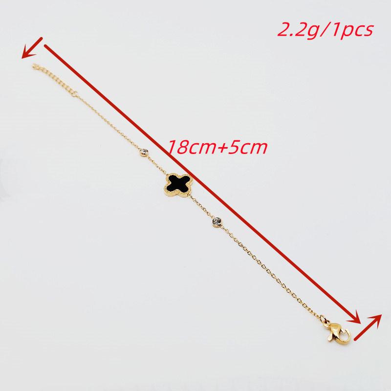 Lucky Four-Leaf Clover Bracelet - Stylish European & American Fashion Accessory for Women