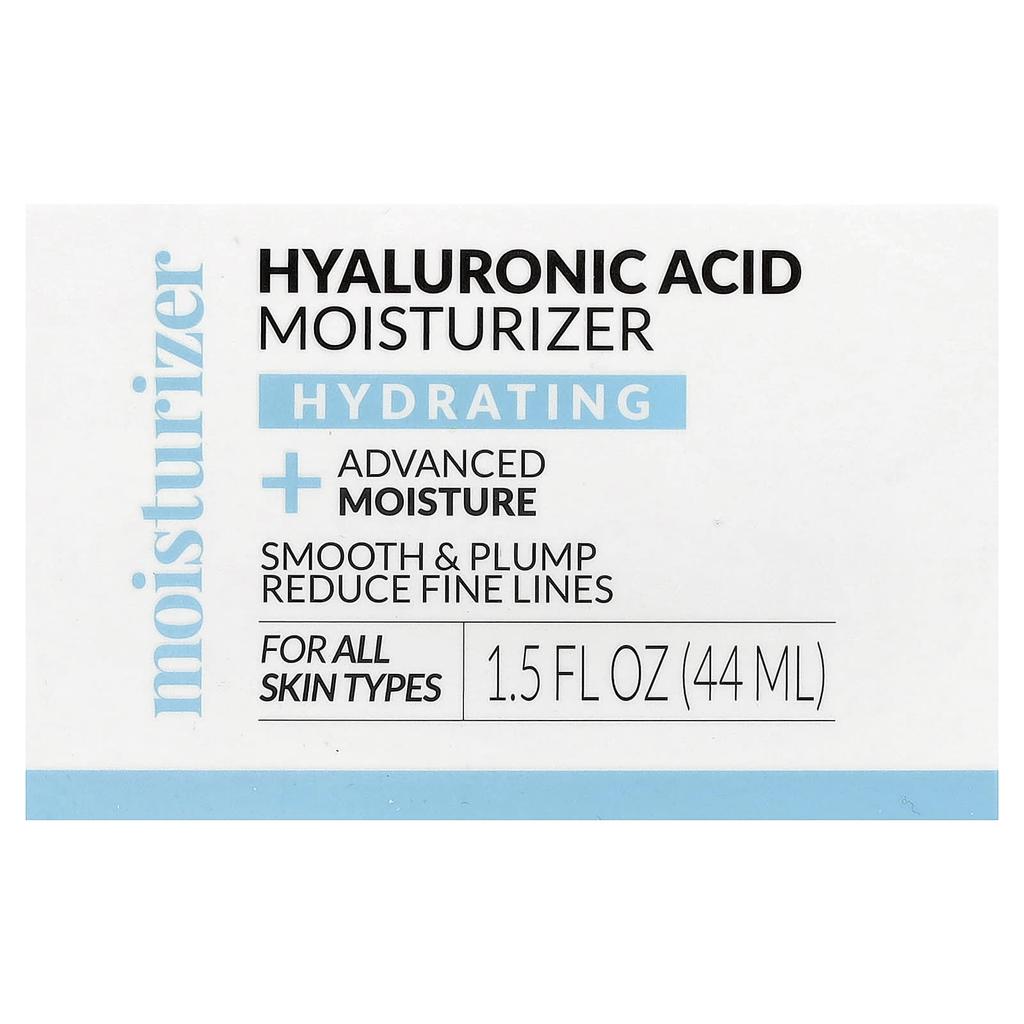 Hyaluronic Acid Moisturizer, All Skin Types, 44 Ml (1.5 Fl Oz)