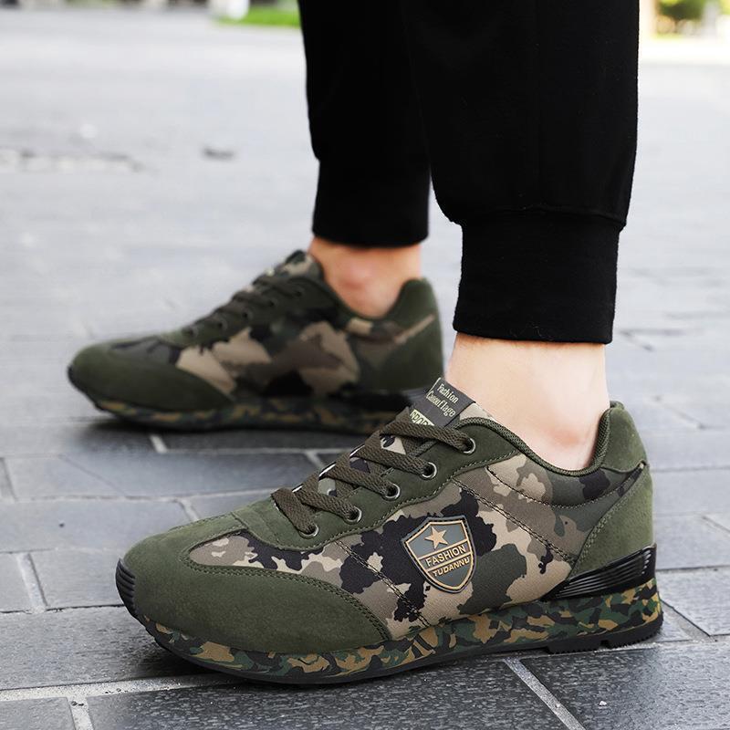2020 осень новые камуфляжные кроссовки для бега мужские военные тренировочные уличные марафонские тренировочные кроссовки студенческие спортивные парные кроссовки