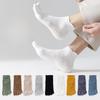 Female Summer Mesh Cotton Anti Pilling Anti Skid Short Tube Five Finger Socks