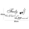 Семейное любовное письмо, стикер на стену, гостиная, обои, настенная наклейка, домашний художественный декор