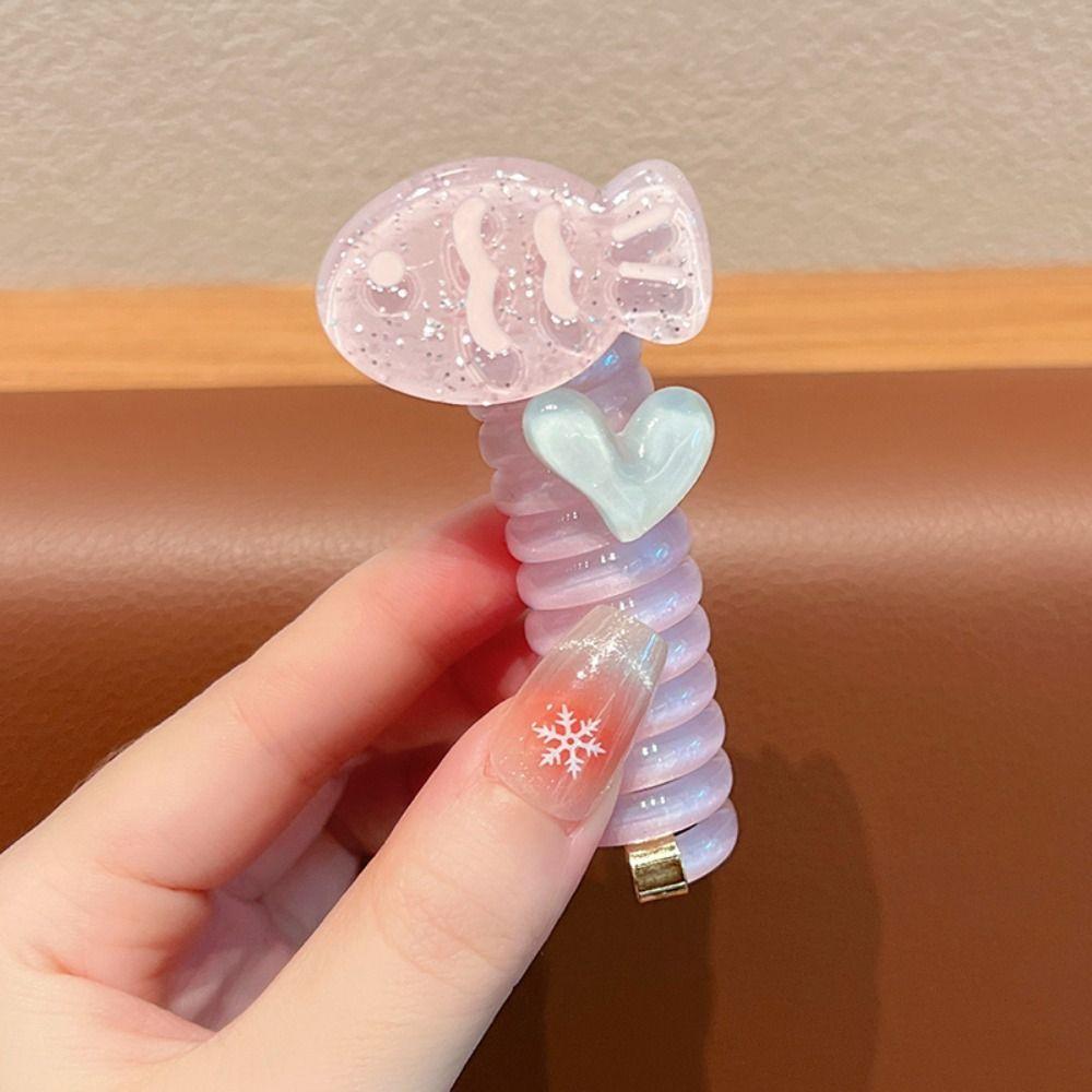 Резинка для волос спиральная пружинная резинка высокоэластичная телефонная линия резинка для волос девочки