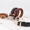 Stylish Style Minimalist Pu Belt With Alloy Pin Buckle For Daily Suitable Use