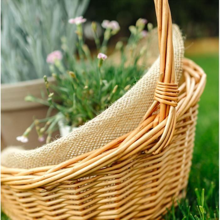 Корзина для хранения - Creative Home - Овальная - 45x32x43см - 100% Натуральная - Плетеная вручную