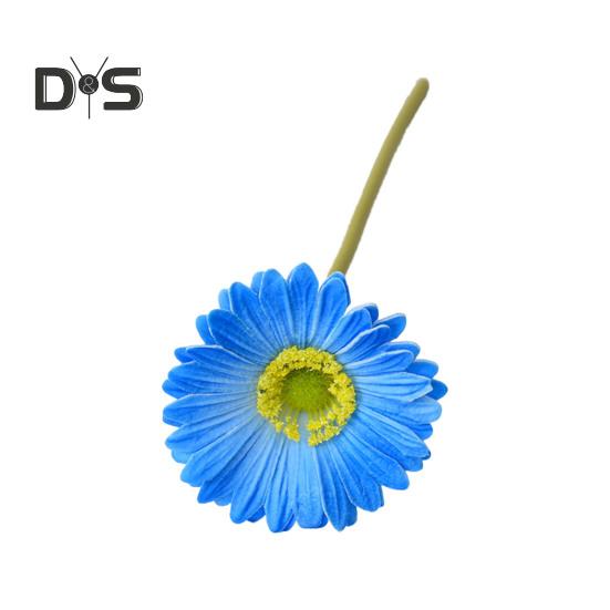 Искусственная Гербера Jamesonii со стеблем Реалистичный искусственный шелковый цветок Домашний офис Стол Центральная часть Искусственная цветочная ветка Цветочная композиция Украшение