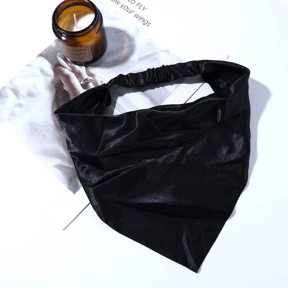 Elastic Elegant Headbands Women Hair Accessories Bandana Triangle Hair Scarf Headwrap Turban