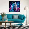 Новое поступление 5D DIY Полный круг Алмазная мозаика «Цветы и кошки» Вышивка Крестиком Декор для дома Подарок