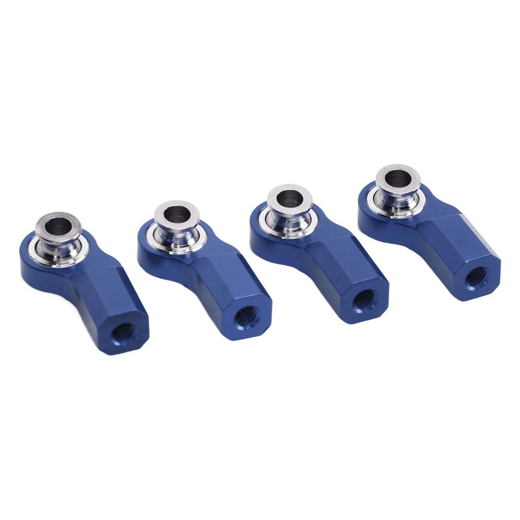 4 шт., изогнутая рулевая тяга для радиоуправляемой машины, M3, алюминиевый сплав, сталь, головка рулевой тяги для осевой машины SCX10 110