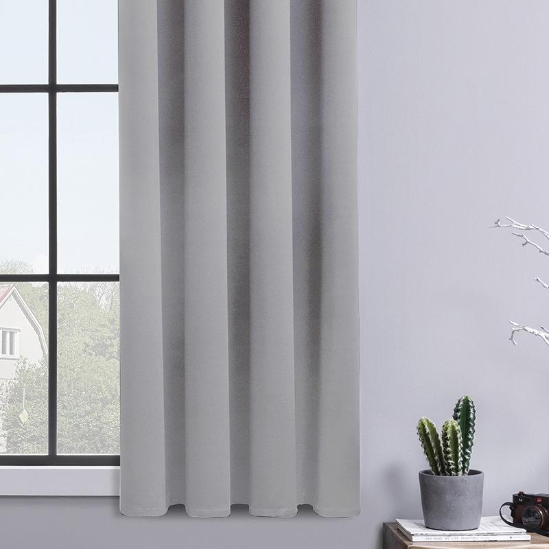 Современные простые однотонные затемняющие шторы для спальни, звукоизоляционные шторы для отелей