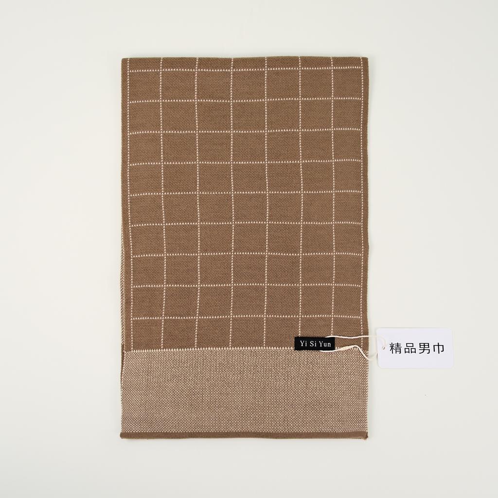 Men's Classic Winter Scarf Cashmere Feel Winter Scarves Long Formal Soft Scarf for Men Casual Scarves Luxuriously Plaid Scarf