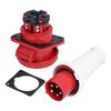 Industrial Plug Socket 5 Pin 3 Phase Power Connector IP67 Waterproof 380415V 63A 3P+N+E
