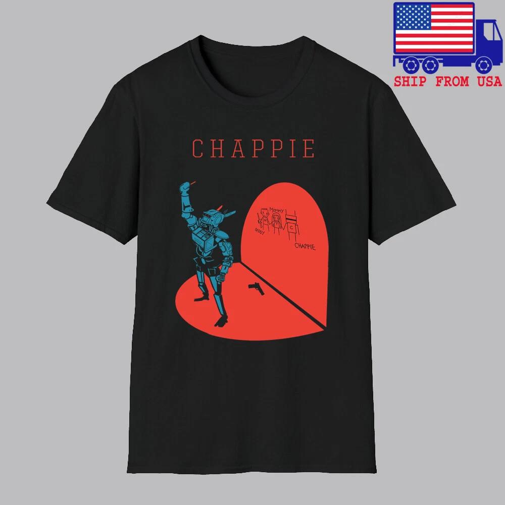Chappie Poster Movie Die Antwoord Men's Black Size S-5XL